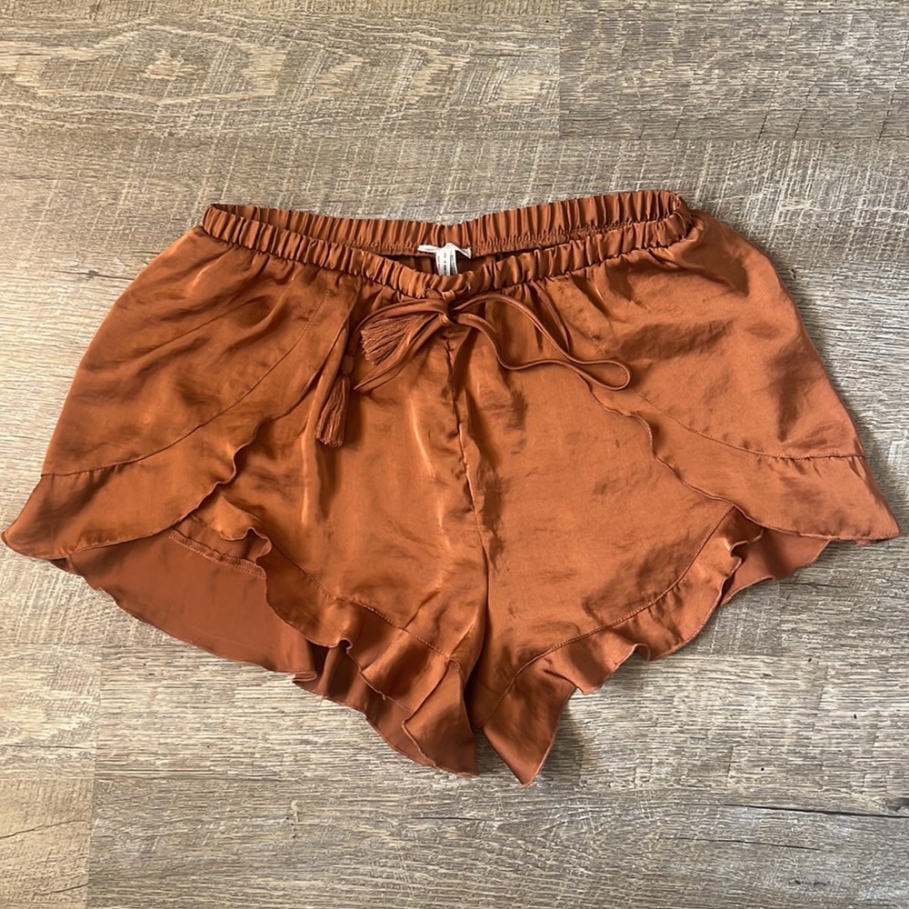 Free People Intimates Brown Lounge Shorts Size Small - Picture 1 of 5